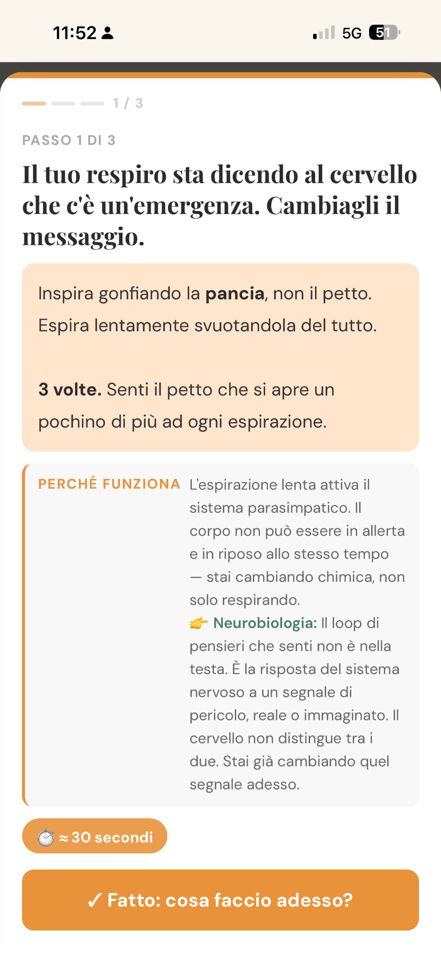 Anteprima Tecniche passo-passo dentro l'app